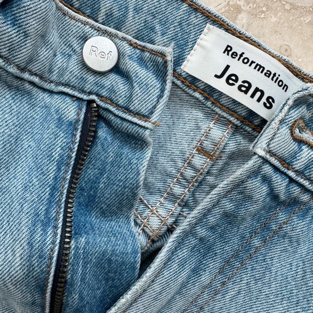 Reformation Light Blue Denim Jeans